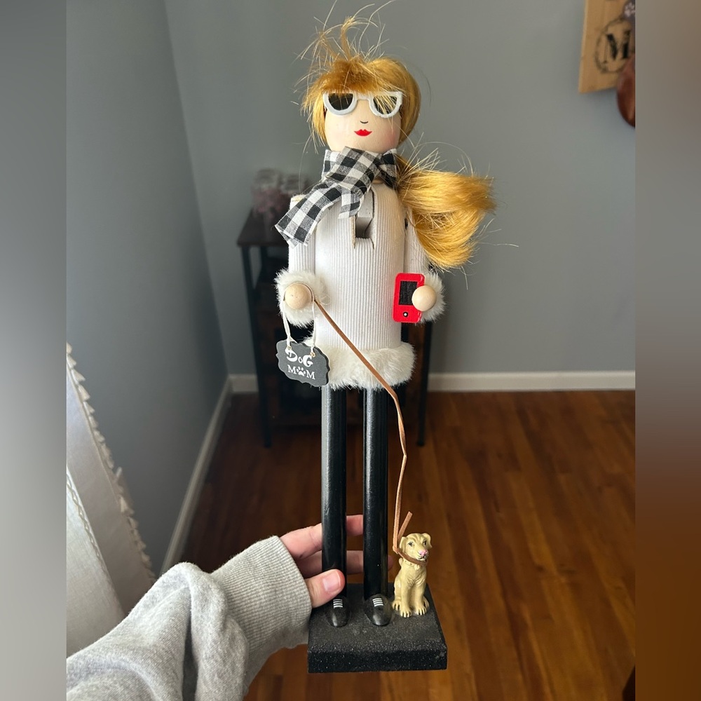 Dog mom nutcracker